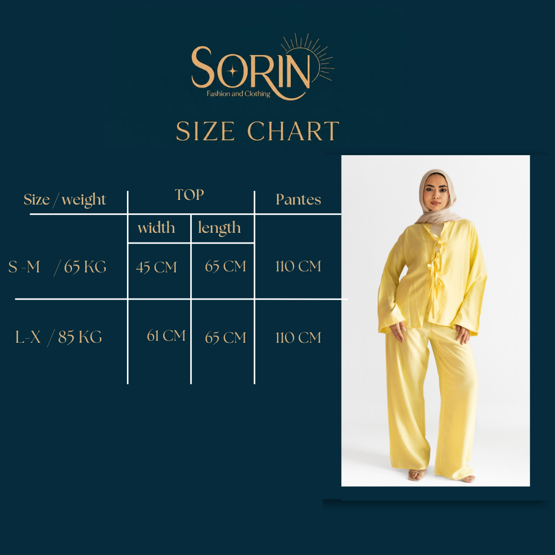 LIVIA Set Size Chart