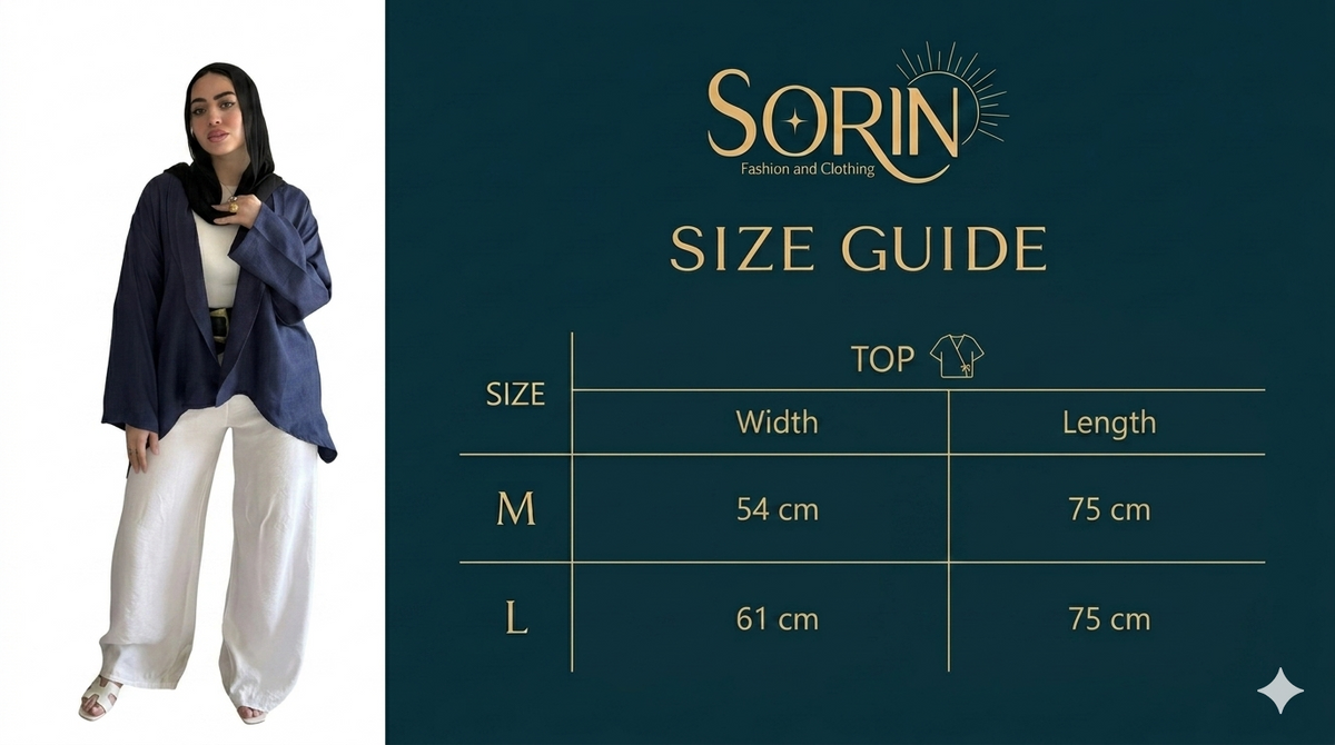 Jory Blouse Size Chart