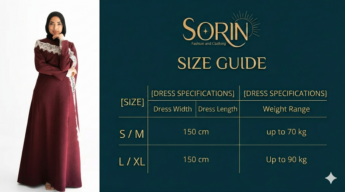 Hams Dress Size Chart