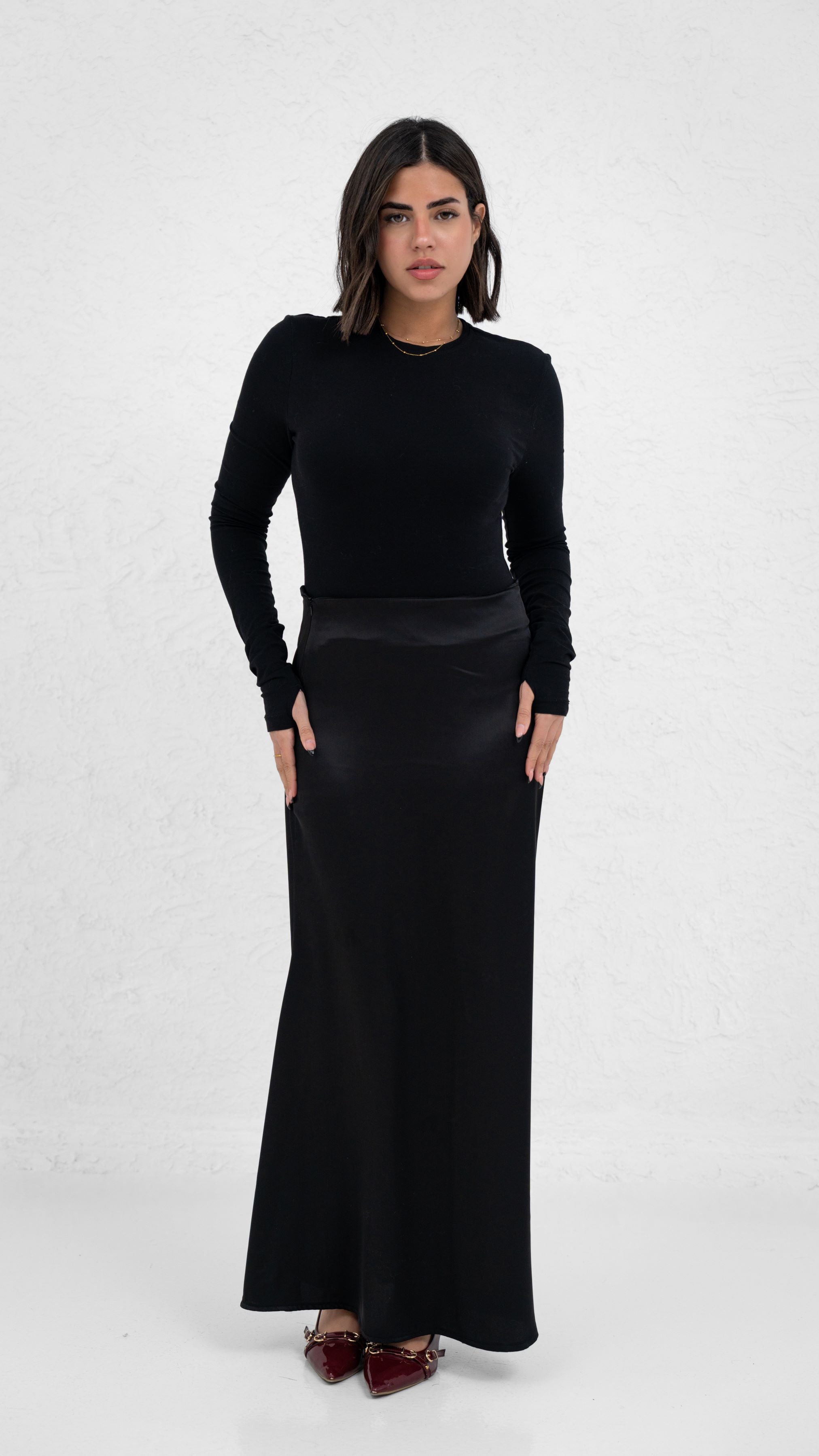 Qamar Satin Skirt